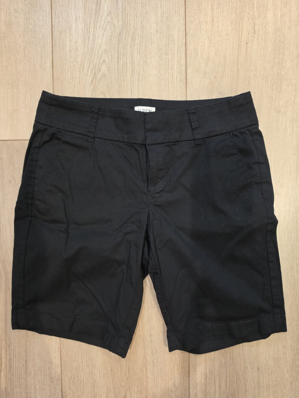 J.Crew Black Bermuda Shorts Women’s Size 0 Tailored Stretch Summer Shorts
